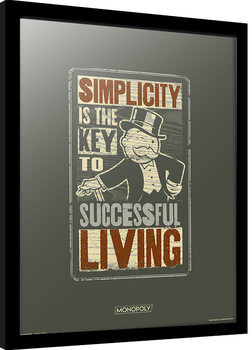 Gerahmte Poster Monopoly - Simplicity