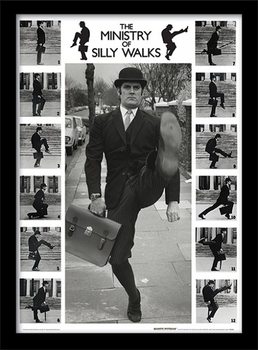 Ingelijste poster MONTY PYTHON - ministry of silly walks