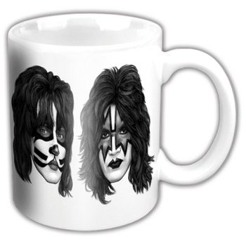 Mug Kiss - Graphite Faces White