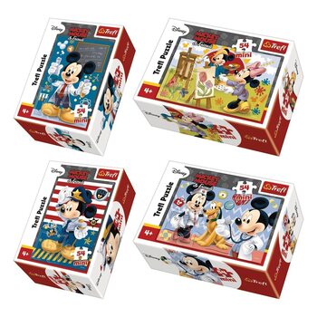 Pussel Musse Pigg (Mickey Mouse) 4in1