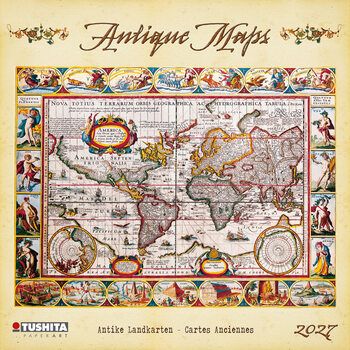 Naptár 2027 Antique Maps | 16 hónapos