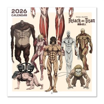 Naptár 2026 Attack on Titan