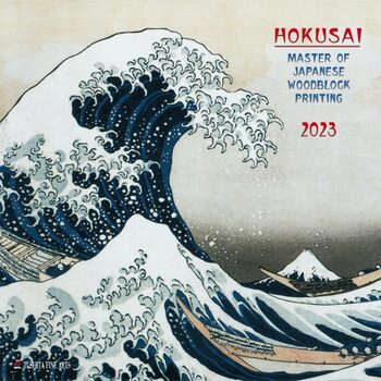 Naptár 2023 Hokusai - Japanese Woodblock Printing