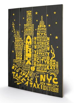 Bild auf Holz New York - Citography