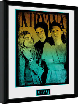 Ingelijste poster Nirvana - Gradient