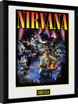 Ingelijste poster Nirvana - Unplugged