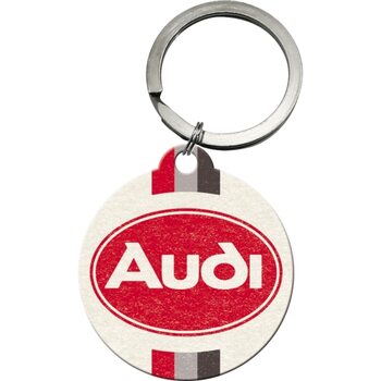 Nøglering Audi - Logo Red