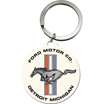 Nøkkelring Ford - Mustang - Horse & Stripes