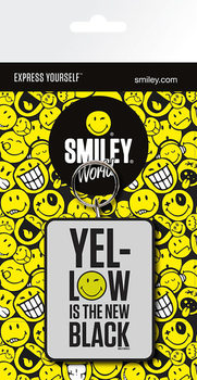 Nøkkelring Smiley - Yellow is the New Black