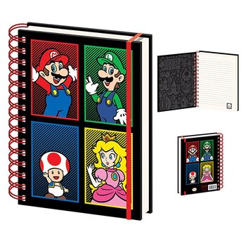 Notatbok Super Mario - 4 Colour