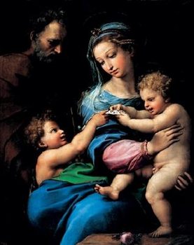 Raphael Sanzio - Madonna of the Rose - Madonna della rosa, 1520 , Obrazová reprodukcia