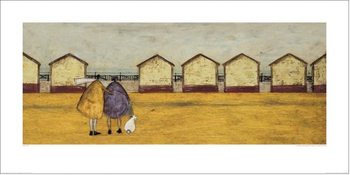 Sam Toft - Looking Through The Gap In The Beach Huts, Obrazová reprodukcia