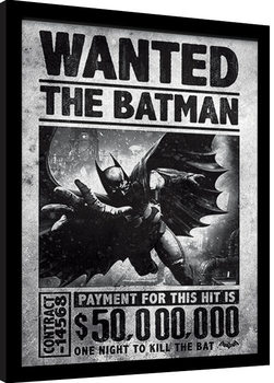 Zarámovaný plagát Batman: Arkham Origins - Wanted