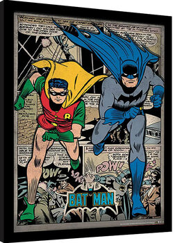 Zarámovaný plagát Batman - Comic Montage