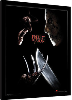 Zarámovaný plagát Freddy Vs Jason - Face Off