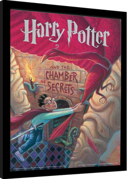 Zarámovaný plagát Harry Potter - The Chamber of Secrets Book