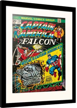Zarámovaný plagát Marvel - Captain America