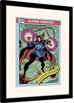 Zarámovaný plagát Marvel Comics - Doctor Strange Trading Card