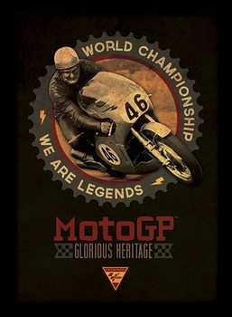 Zarámovaný plagát MOTO GP - legends