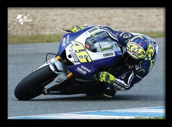 Zarámovaný plagát MOTO GP - Rossi