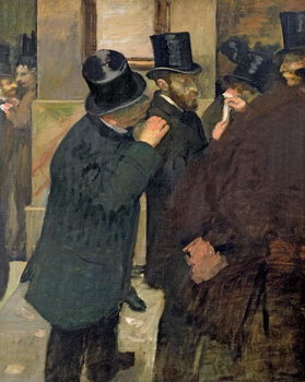 Obraz na plátně At the Stock Exchange, c.1878-79