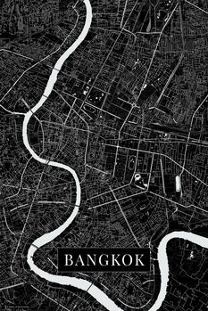 Obraz na plátně Bangkok black