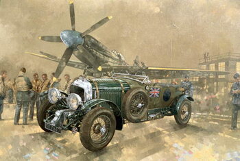 Obraz na plátně Bentley and Spitfire