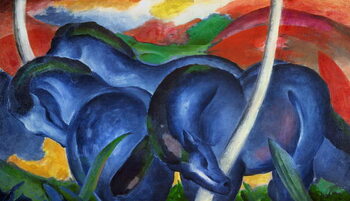 Obraz na plátně Big blue horses