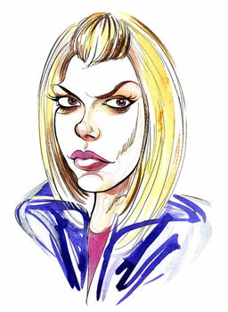 Obraz na plátně Billie Piper as Doctor Who's assistant Rose Tyler in BBC series