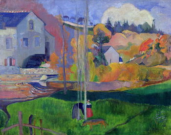 Obraz na plátně Brittany Landscape: the David Mill, 1894
