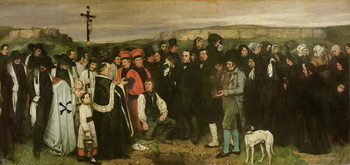 Obraz na plátně Burial at Ornans, 1849-50