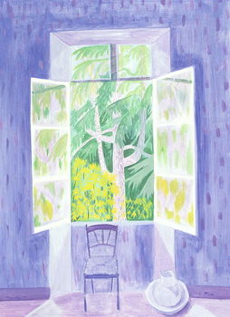 Obraz na plátně Cedars Through the Window, 1987