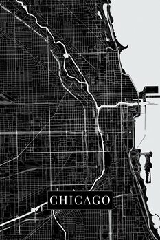 Obraz na plátně Chicago black