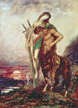 Obraz na plátně Dead poet borne by centaur