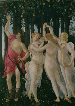 Obraz na plátně Detail of the Three Graces and Mercury