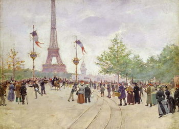 Obraz na plátně Entrance to the Exposition Universelle, 1889