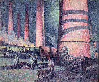 Obraz na plátně Factory Chimneys, 1896