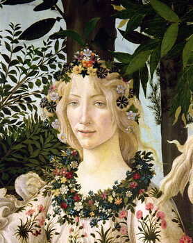 Obraz na plátně Flora, detail from the Primavera, c.1478