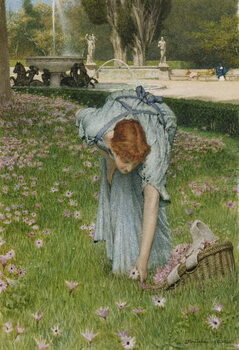 Obraz na plátně Flora - Spring in the Gardens of the Villa Borghese