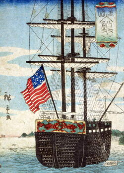 Obraz na plátně Foreign ships calling at port, , 1860