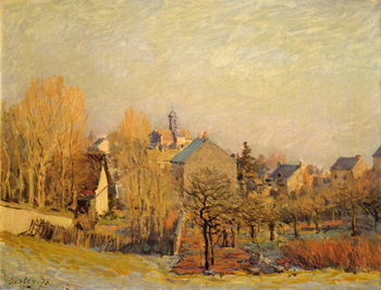 Obraz na plátně Frosty Morning in Louveciennes, 1873