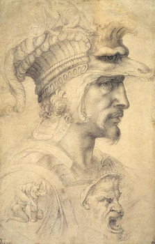 Obraz na plátně Ideal head of a warrior