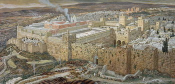 Obraz na plátně Jerusalem and the Temple of Herod in Our Lord's Time