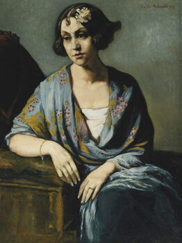 Obraz na plátně Jeune Fille Accoudee, 1928