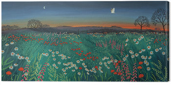 Obraz na plátně Jo Grundy - Twilight Meadow 2 cm - 60x30 cm
