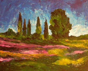 Obraz na plátně Lavenders are blooming, 2009