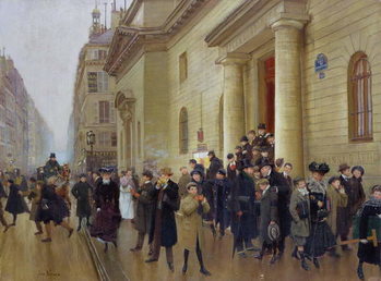 Obraz na plátně Leaving the Lycee Condorcet, 1903