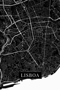 Obraz na plátně Lisboa black
