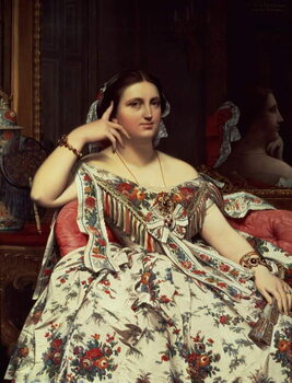 Obraz na plátně Madame Moitessier, 1856