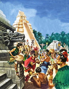 Obraz na plátně Mayan Cities